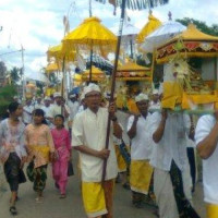 Umat Hindu OKU Timur Laksanakan Melasti