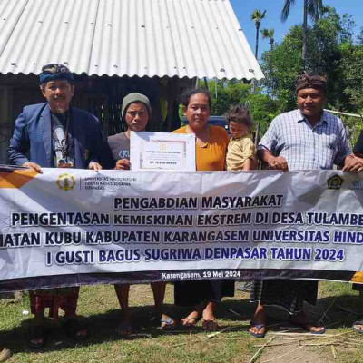 Atasi Kemiskinan Ekstrem, UHN I Gusti Bagus Sugriwa Sasar Desa di Bangli dan Karangasem