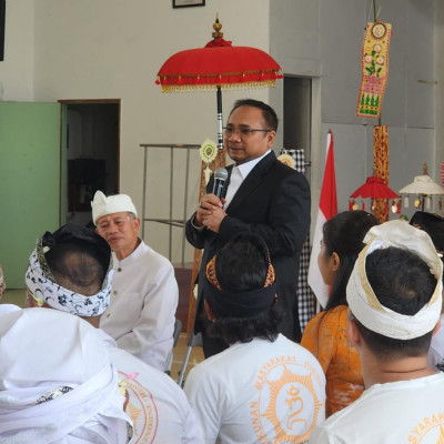 Momen Menag Sapa Keluarga Masyarakat Hindu Indonesia di Jepang saat Hari Raya Galungan dan Kuningan