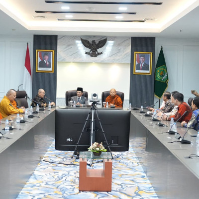 Menag Nasaruddin Terima Perwakilan Umat Buddha Indonesia: Umat Harus Saling Melindungi