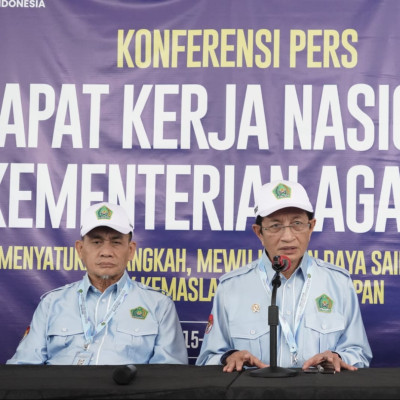 Rakernas, Menag Minta Jajaran Peras Otak dan Satukan Langkah untuk Beri Layanan Terbaik ke Umat