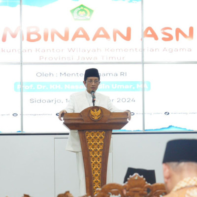 Menag Nasaruddin Ingatkan Jajarannya Jujur dan Profesional