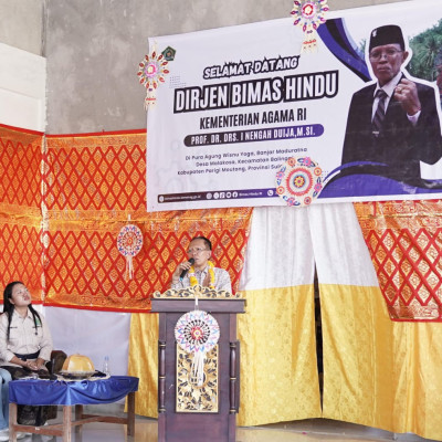 Kunker ke Sulteng, Dirjen Bimas Hindu Minta Pembimas Turun Lapangan agar Kebijakan Berdampak di Masyarakat