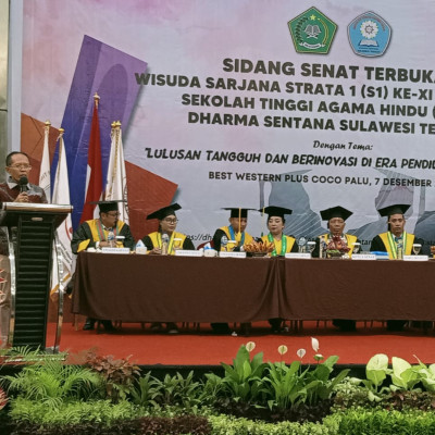 Hadiri Wisuda STAH Sulteng, Dirjen Bimas Hindu Tekankan Pentingnya Kolaborasi untuk Respons Tantangan Zaman