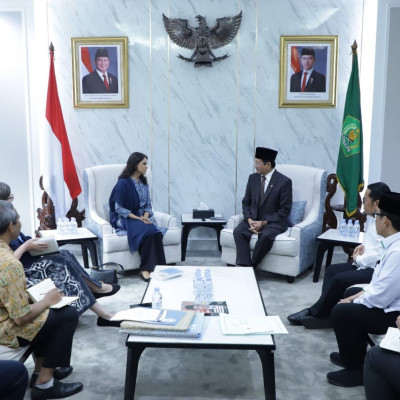Menag-Perwakilan UNICEF Bertemu Bahas soal Ekoteologi dalam Pendidikan Kegamaan