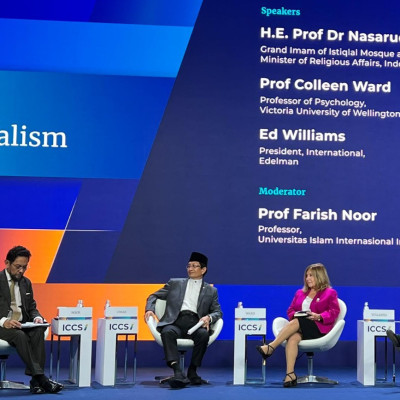 Menag Nasaruddin Umar Gaungkan Pancasila dan Diplomasi Agama Sebagai Solusi Global di Forum Internasional Singapura