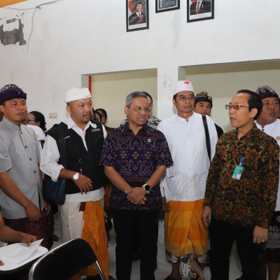 Wamenkeu: Siswa Sehat, Pendidikan Kuat-Tinjau Program CKG di Utama Widyalaya Astika Dharma, Karangasem