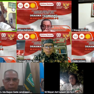 Webinar Nasional: Dirjen Bedah Konsep Maharddhika Sangsthita Wedha sebagai Fondasi Karakter Umat