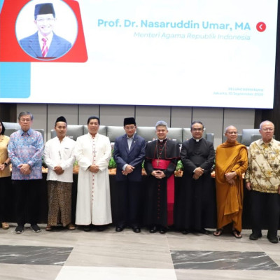 Menteri Agama Nasaruddin Umar Luncurkan Buku Deklarasi Istiqlal, Ajak Bangun Persaudaraan Lintas Agama