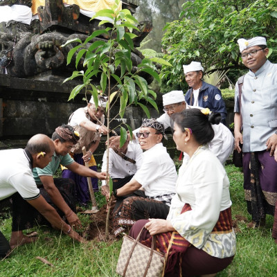 Gerakan Green Dharma: Penanaman 100 Pohon untuk Pura Parahyangan Agung Jagatkartta sebagai Wujud Ekoteologi