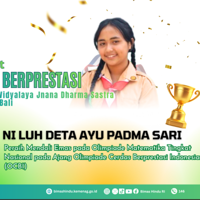 Siswa Widyalaya Jnana Dharma Sastra Buleleng Raih Emas di Olimpiade Matematika Nasional, Dirjen Bimas Hindu Beri Apresiasi