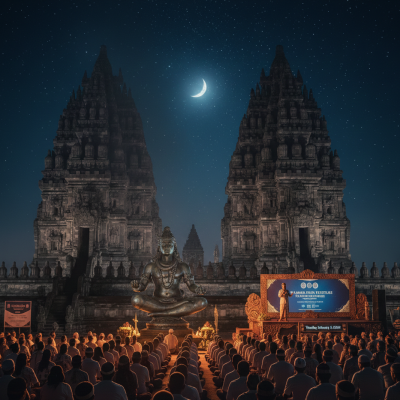 Sivaratri as a Path of Blaze in the Darkness : The Director General of Hindu Community Guidance Highlighted the Essence of Panca Merta at Prambanan Shiva Festival 2026