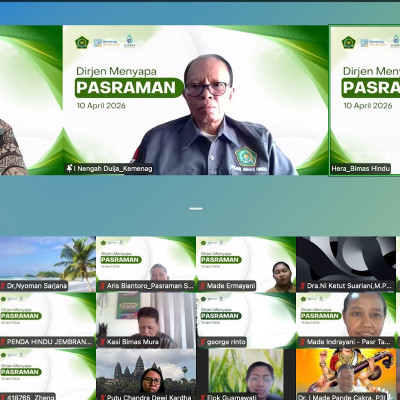 Dirjen Menyapa Pasraman, Perkuat Penataan Kelembagaan dan Legalitas
