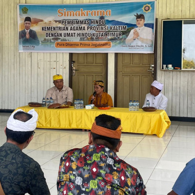 Pembimas Hindu Tekankan Pentingnya Pendidikan Tinggi bagi Generasi Muda Hindu di Kutai Timur