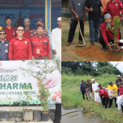 Tanam Pohon dan Tebar Ikan di Pura Puseh, Umat Hindu Lampung Tengah Wujudkan Tri Hita Karana Lewat Ekotheologi