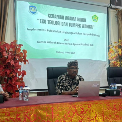 Bidang Urusan Agama Hindu Gaungkan Eko Teologi, Ajak Instansi Pemerintah dan Masyarakat Wujudkan Pelestarian Lingkungan Bersama