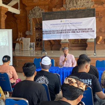 Filsafat Hindu dan Teknologi AI Didorong untuk Perkuat Kesadaran Ekologis di Desa Ubung Kaja