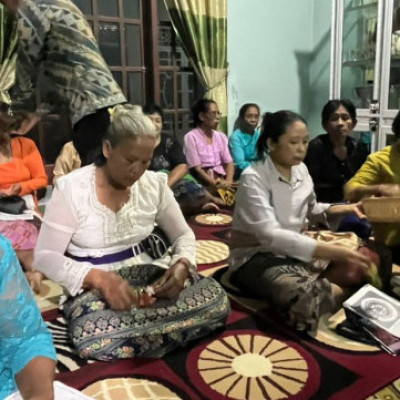 Hindu Community in Central Lampung Strengthens Galungan Preparations Through Unity and Cooperation