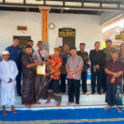 Penandatanganan Hibah Tanah Pura Suka Bhakti, Kemenag Banyuwangi Perkuat Legalitas Aset Keagamaan Hindu