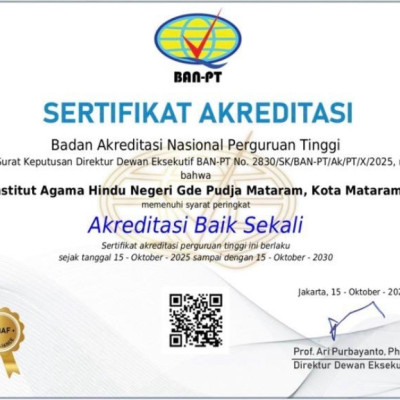 Raih Akreditasi "Baik Sekali", IAHN Gde Pudja Mataram Buktikan Kualitas Pendidikan Tinggi Hindu