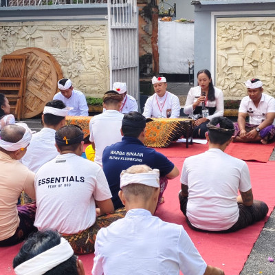 Maknai Panca Gita, Penyuluh Agama Hindu Bekali Warga Binaan Klungkung dengan Nilai Yadnya dan Pengendalian Diri