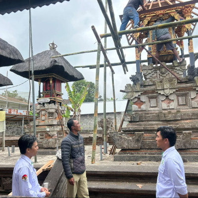Kemenag Bangli Pantau Bantuan Rehabilitasi Tempat Ibadah di Kintamani