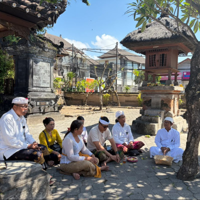 Dharma Yatra di Pura Dalem Blanjong, Penyuluh Hindu Refleksikan Kemerdekaan melalui Sejarah dan Ekoteologi