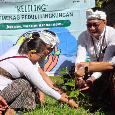 Green Dharma di Pura Dalem Agung, Kemenag Klungkung Terjemahkan Ekoteologi dalam Aksi Nyata