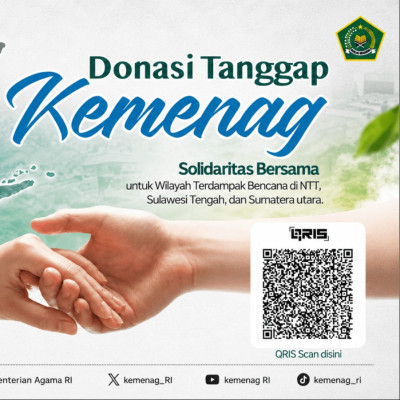 Kemenag Buka Donasi Tanggap Bencana, Mari Kuatkan Saudara Kita!