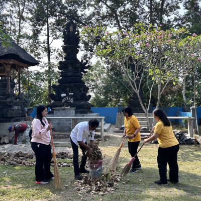 GEMBIRA di Pura Buana Mandala, Kemenag Jateng Dorong Ekoteologi Hindu melalui Aksi Nyata