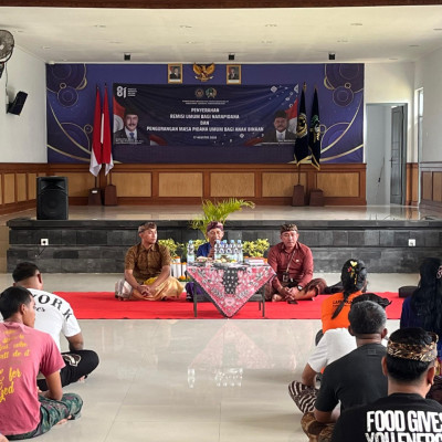 Perkuat Nilai Persatuan Bangsa, Penyuluh Agama Hindu Berikan Pembinaan Keagamaan bagi Warga Binaan LP Karangasem