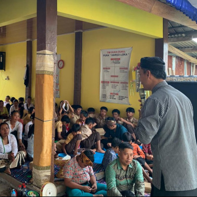 Piodalan Pura Hargo Loka Jadi Ruang Pembinaan Generasi Muda Hindu di Karanganyar