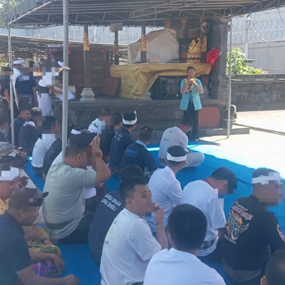 Menyelami Esensi Ketuhanan, 90 Warga Binaan Lapas Narkotika Bangli Diperkuat Landasan Bhakti