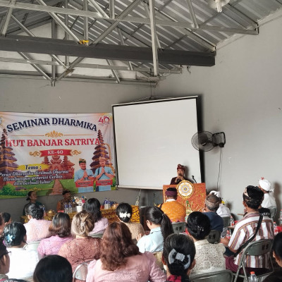 Cetak Generasi Berbudi Luhur, Bimas Hindu Lampung dan Banjar Satriya Gelar Seminar Dharmika