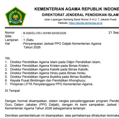 769 Peserta PPG Daljab Kemenag 2026 Tersebar di Empat LPTK Hindu