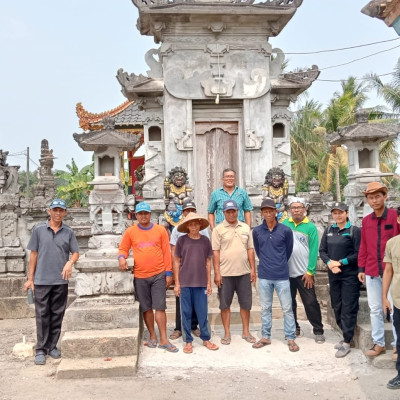 Percepat Target Sertifikasi Aset Keagamaan, Bimas Hindu Lampung Timur Tuntaskan Pengukuran 36 Bidang Tanah Pura