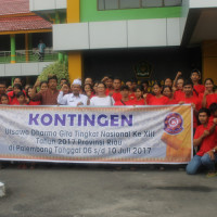 Kakanwil lepas peserta Utsawa Dharma Gita Tingkat Provinsi Riau ke XIII ke Palembang
